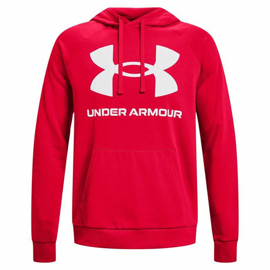Herenhoodie Under Armour Rival Big Logo Rood