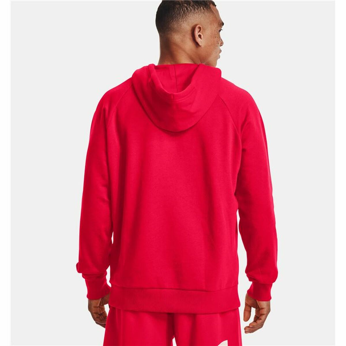 Herenhoodie Under Armour Rival Big Logo Rood