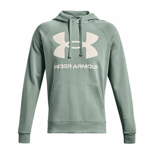 Herenhoodie Under Armour Rival Big Logo Groen