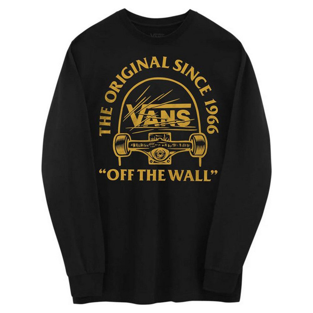 Heren-T-Shirt met Lange Mouwen Vans Original Grind Boy Zwart