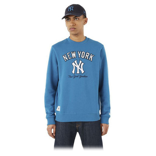 Herensweater zonder Capuchon New Era MLB Heritage New York Yankees Blauw