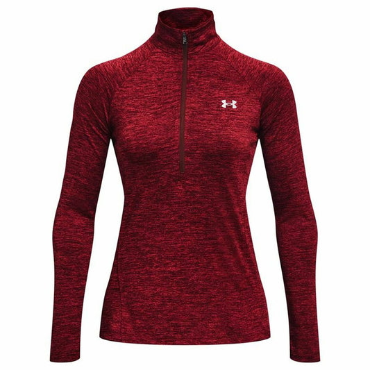 Damessweater zonder Capuchon Under Armour Tech Twist Donkerrood
