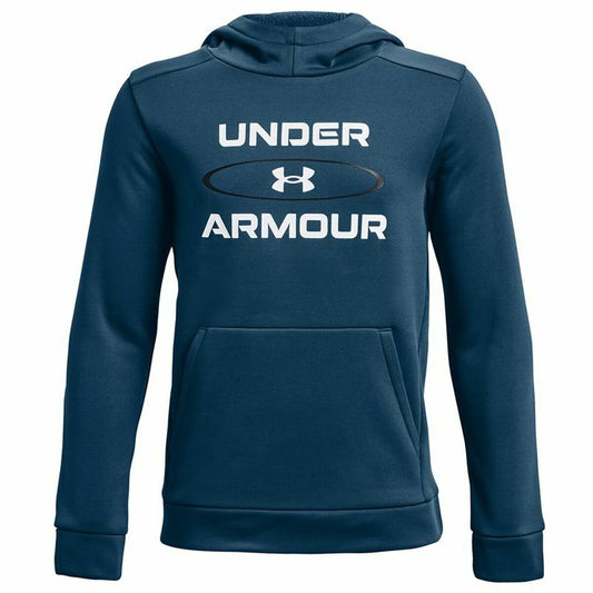 Kinderhoodie Under Armour Fleece Graphic Blauw