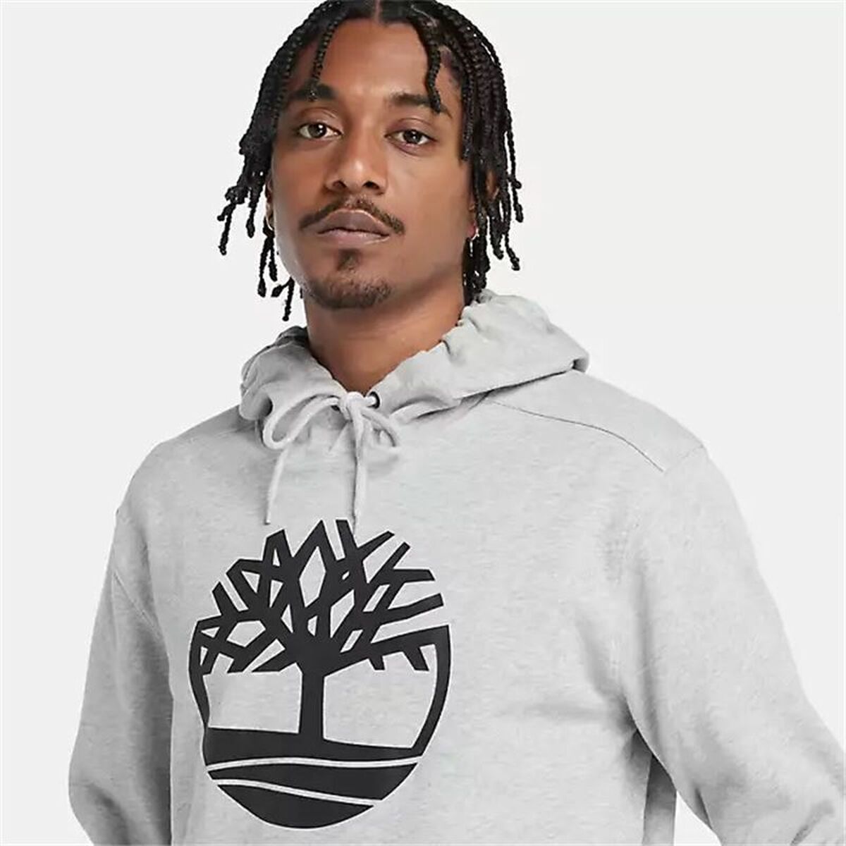 Herenhoodie Timberland Kenn Tree Logo Lichtgrijs