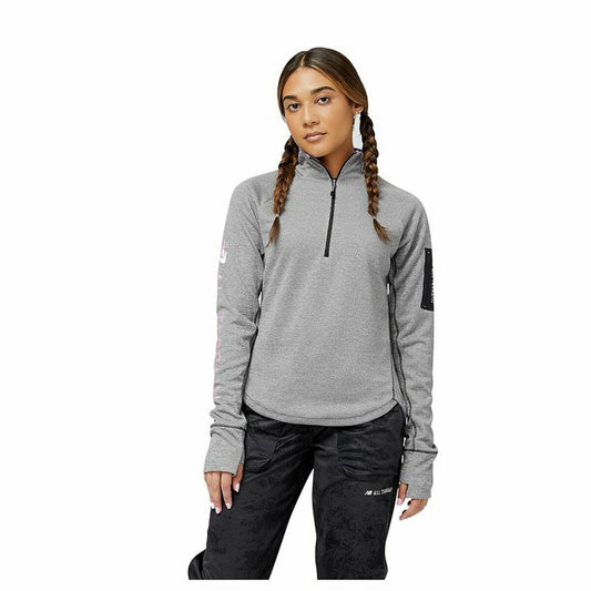 Damessweater zonder Capuchon New Balance Impact Run AT Grijs