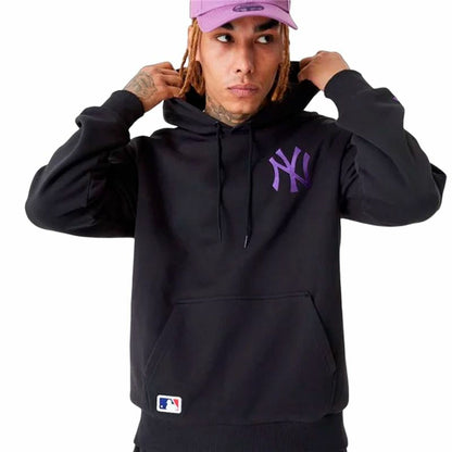 Uniseks Hoodie New Era League Essentials New York Yankees Zwart