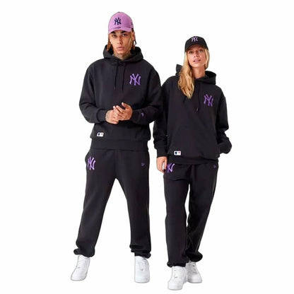 Uniseks Hoodie New Era League Essentials New York Yankees Zwart