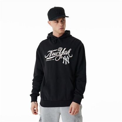Uniseks Hoodie New Era MLB Retro Graphic New York Yankees Zwart