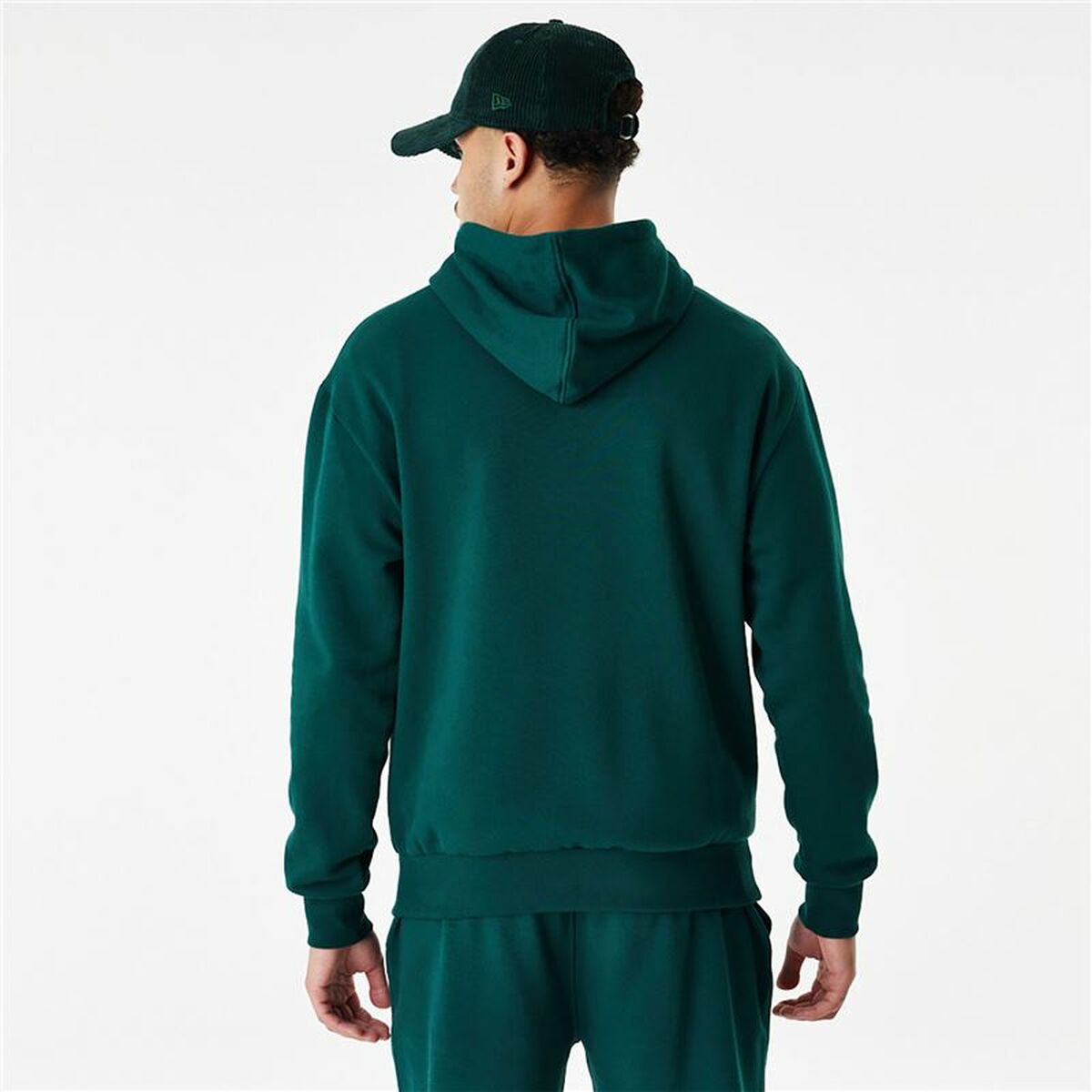 Uniseks Hoodie New Era League Essentials New York Yankees Donkergroen