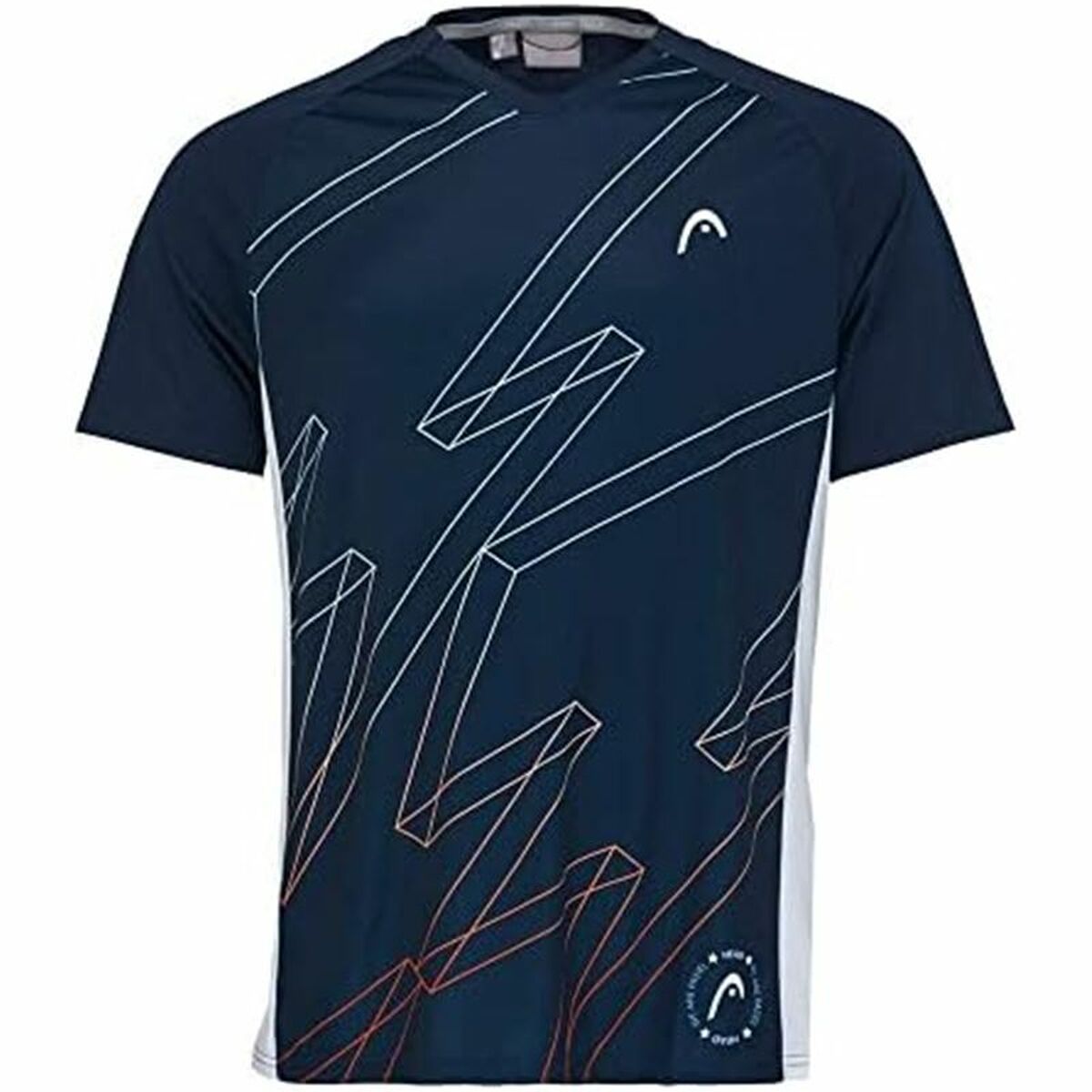 Heren-T-Shirt met Korte Mouwen Head Head Play Tech Marineblauw