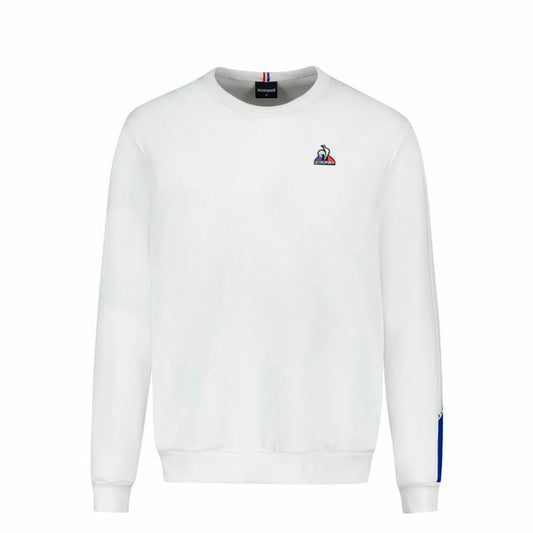 Uniseks Sweater zonder Capuchon Le coq sportif Tri Crew N°1 New Optical Wit