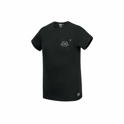 Heren-T-Shirt met Korte Mouwen Picture Waisted Pocket Zwart