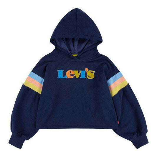 Kindersweater Levi's  Full Sleeve High Rise Donkerblauw