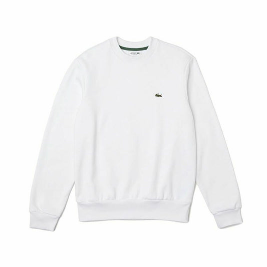 Herensweater zonder Capuchon Lacoste Wit Ecologisch