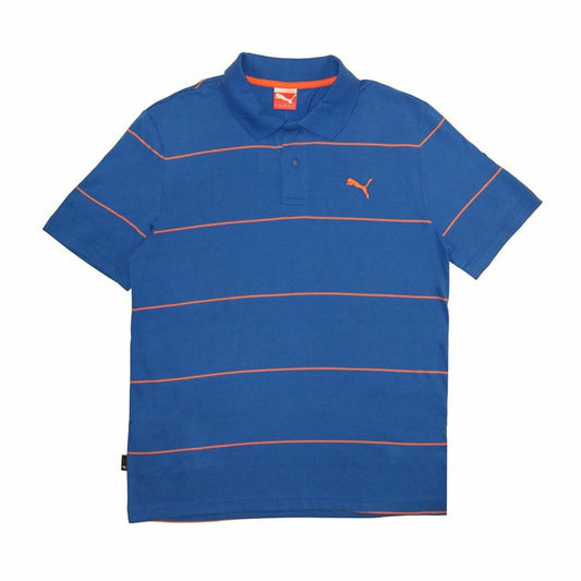 Herenpolo met Korte Mouwen Puma Jacquard Blauw