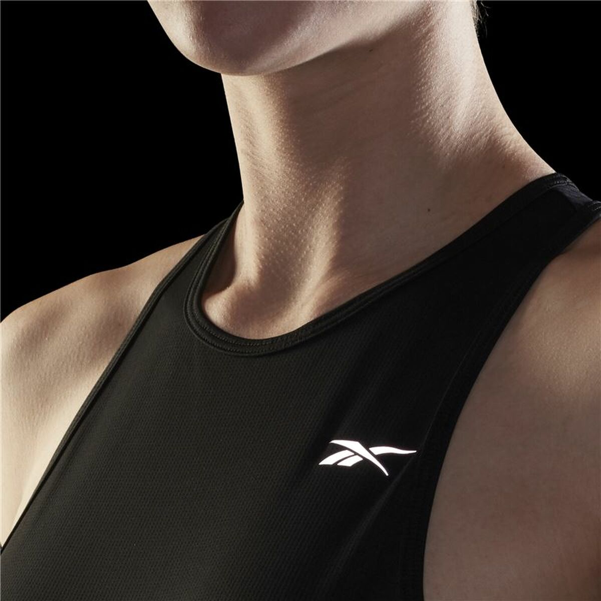 Tank Top Dames Reebok Running Essentials Zwart