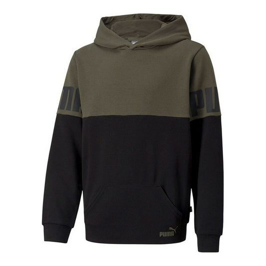 Herensweater zonder Capuchon Puma Colorblock Groen
