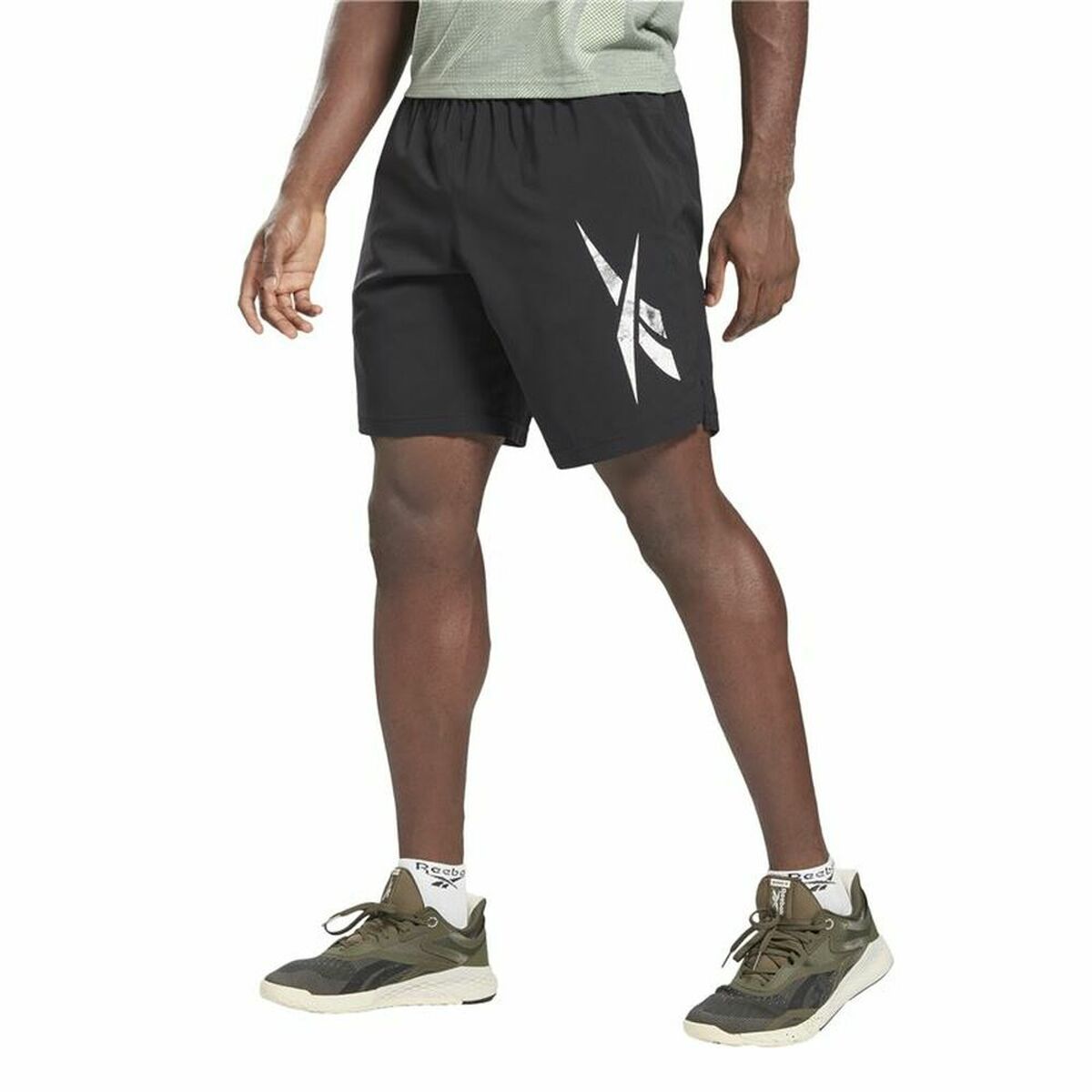 Broeken voor Volwassenen Reebok Workout Ready Zwart