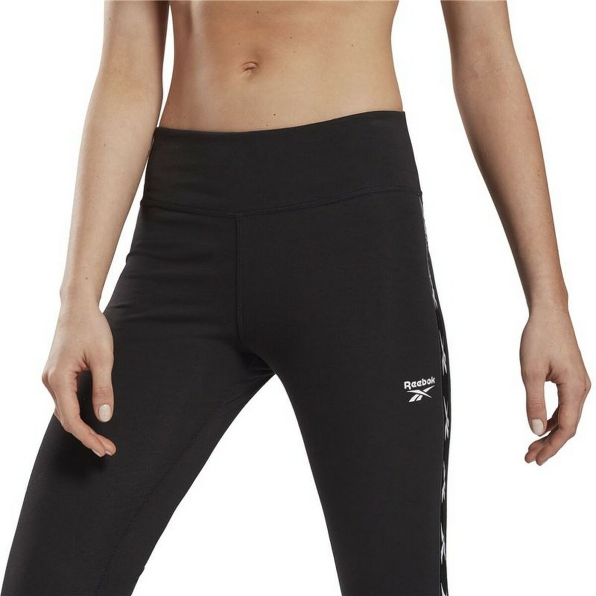 Sportleggings voor Dames Reebok Vector Tape Zwart