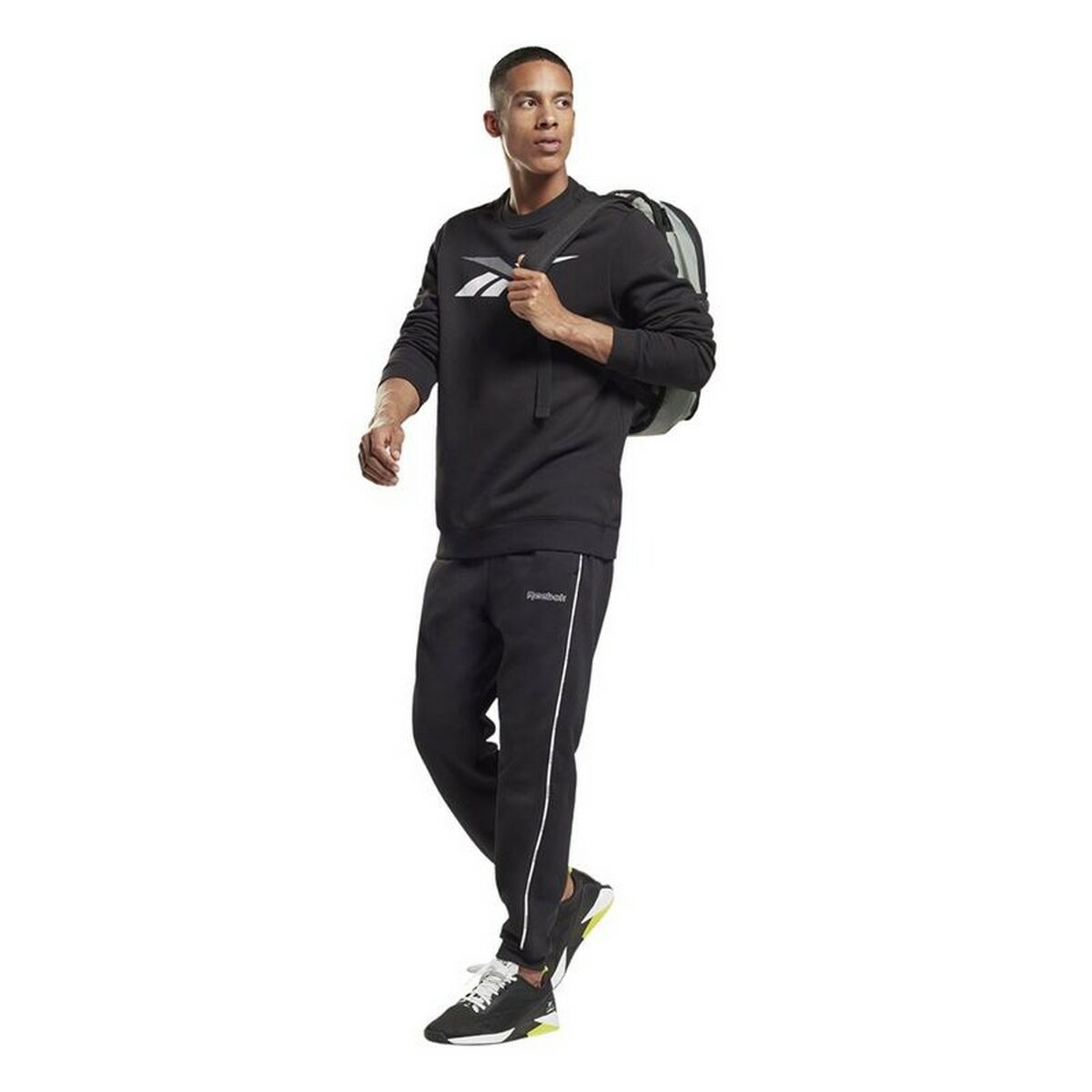 Herensweater zonder Capuchon Reebok Essentials Vector Zwart