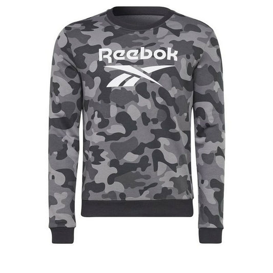Herensweater zonder Capuchon Reebok Camo Zwart