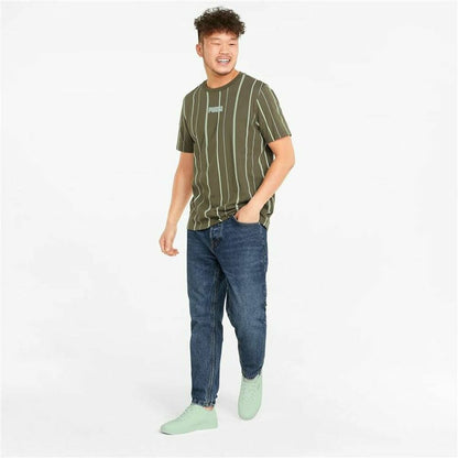 Sport T-shirt Korte Mouwen Puma Modern Basics M Kaki