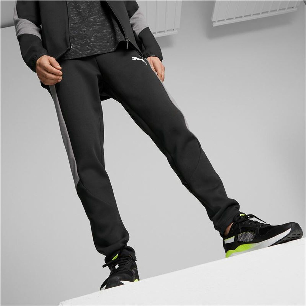 Lange sportbroek Puma Zwart Mannen
