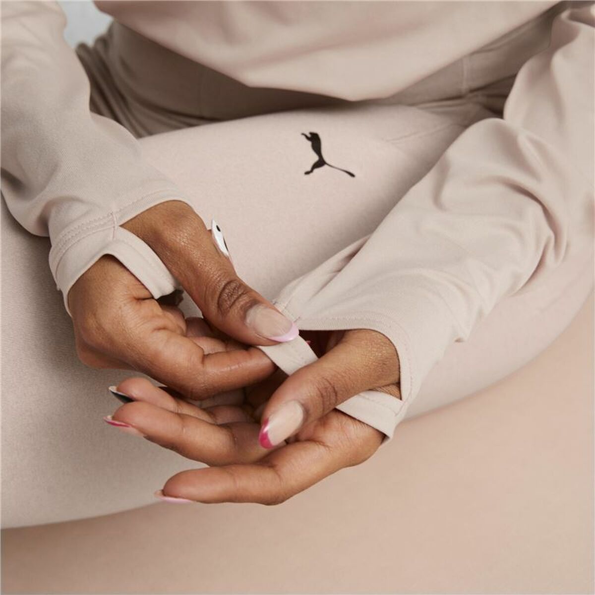 Damessweater zonder Capuchon Puma Studio Yogini Lite Zalm
