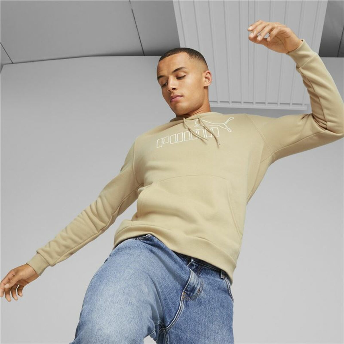 Herenhoodie Puma Beige