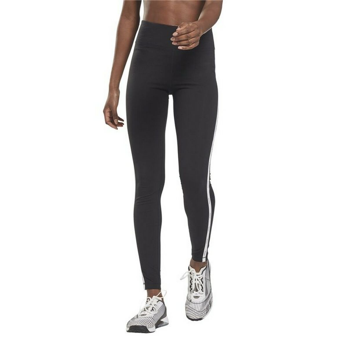 Sportleggings Reebok  Pping Cotton W  Zwart