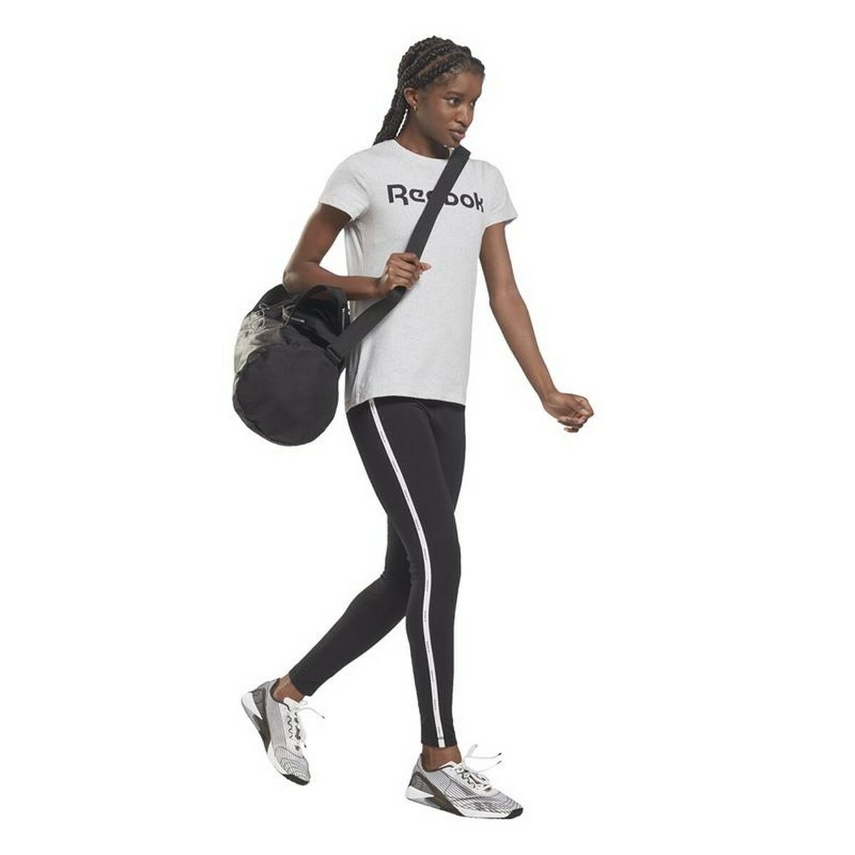 Sportleggings Reebok  Pping Cotton W  Zwart