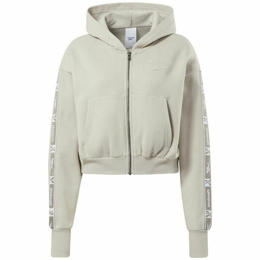 Dameshoodie Reebok Tape Pack W Moonstone Beige Geel