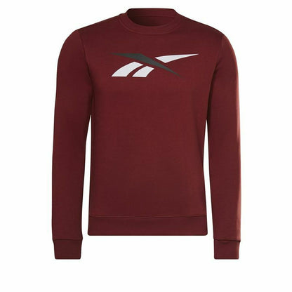 Herensweater zonder Capuchon Reebok Vector Crew Kastanjebruin