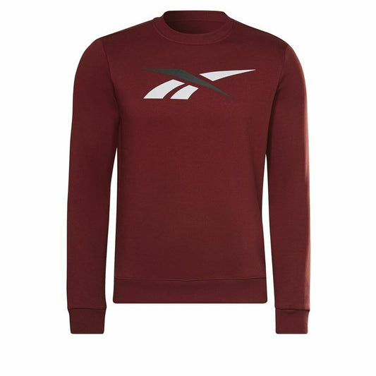 Herensweater zonder Capuchon Reebok Vector Crew Kastanjebruin