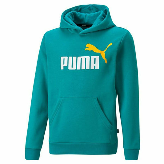 Herenhoodie Puma Essentials+ Two-T Cyaan