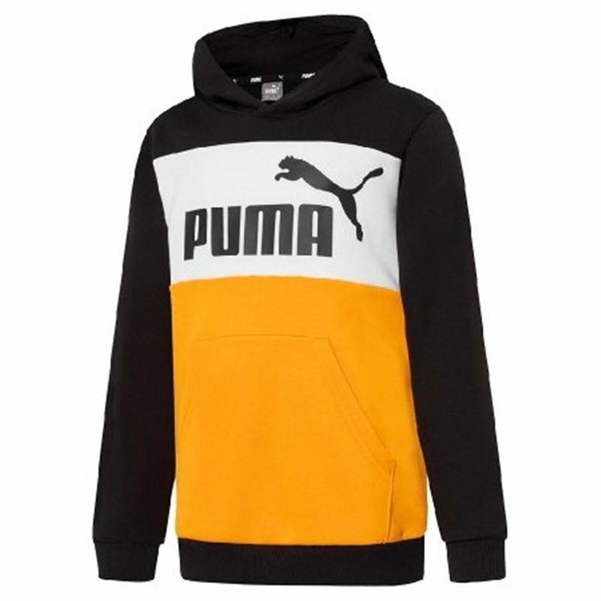 Kinderhoodie Puma Essentials+ Colourblock Geel