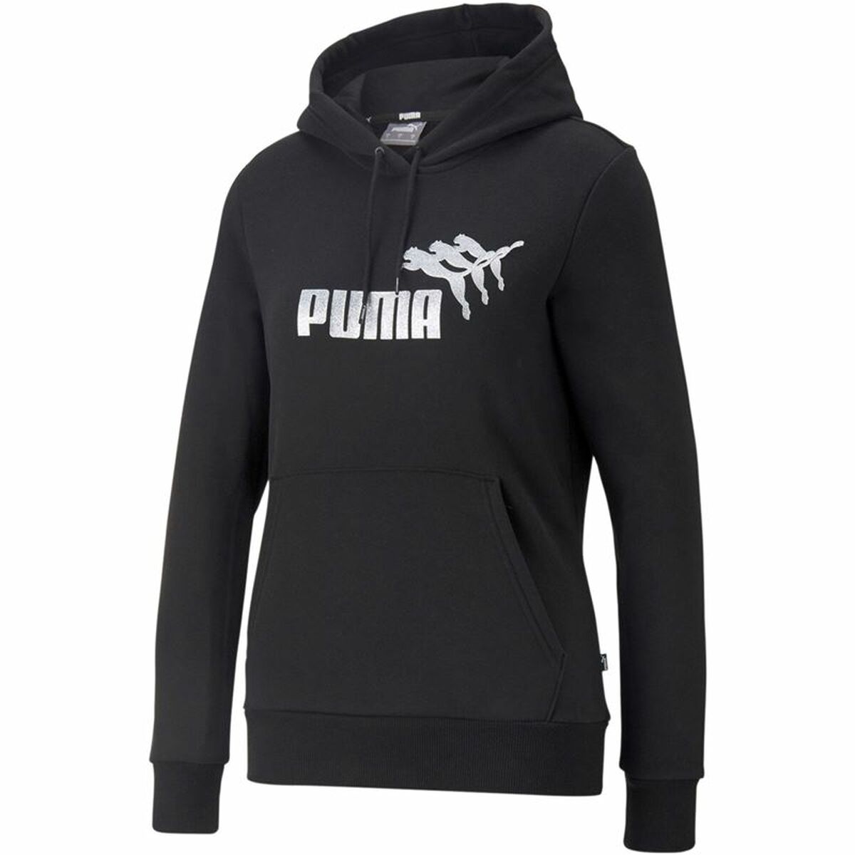 Dameshoodie Puma Metallics Spark Zwart