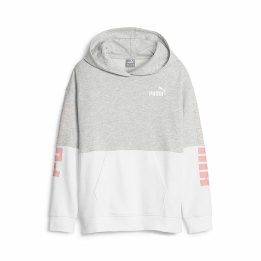 Kindersweater Puma Power Colorblock Grijs