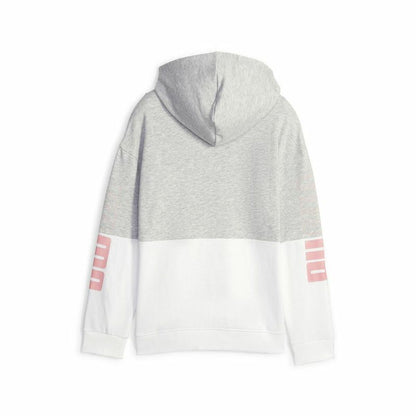 Kindersweater Puma Power Colorblock Grijs