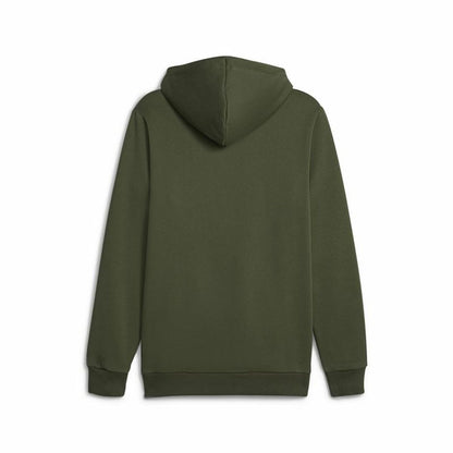 Herenhoodie Puma Ess+ 2 Col Big Logo Donkergroen