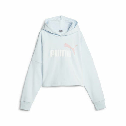 Kindersweater Puma Ess Logo Croppedo Wit