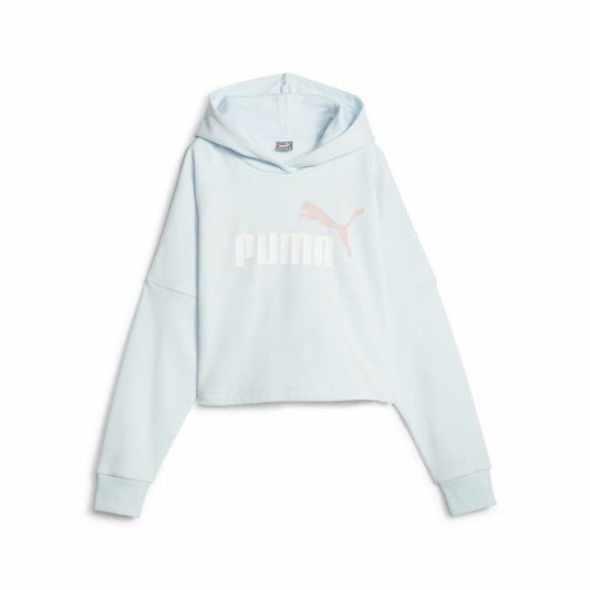Kindersweater Puma Ess Logo Croppedo Wit