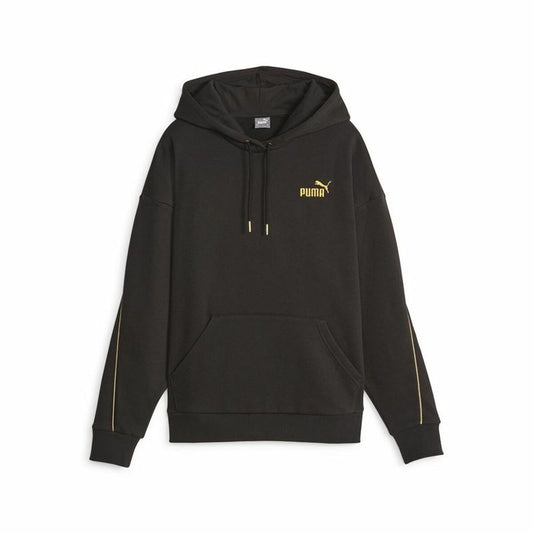 Dameshoodie Puma Ess+ Minimal Gold Zwart