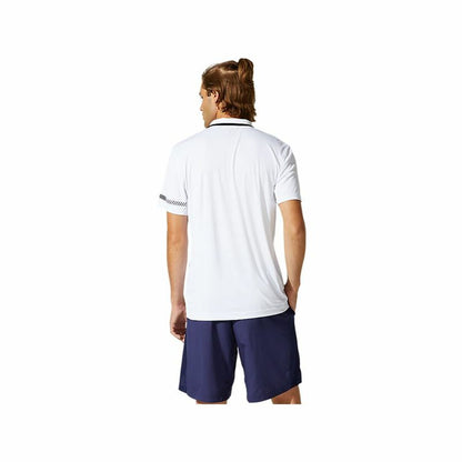 Herenpolo met Korte Mouwen Asics Court Wit
