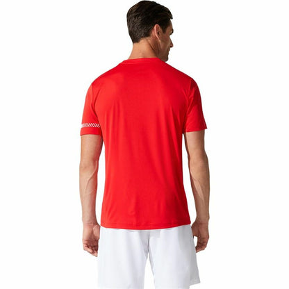 Heren-T-Shirt met Korte Mouwen Asics Court SS Rood