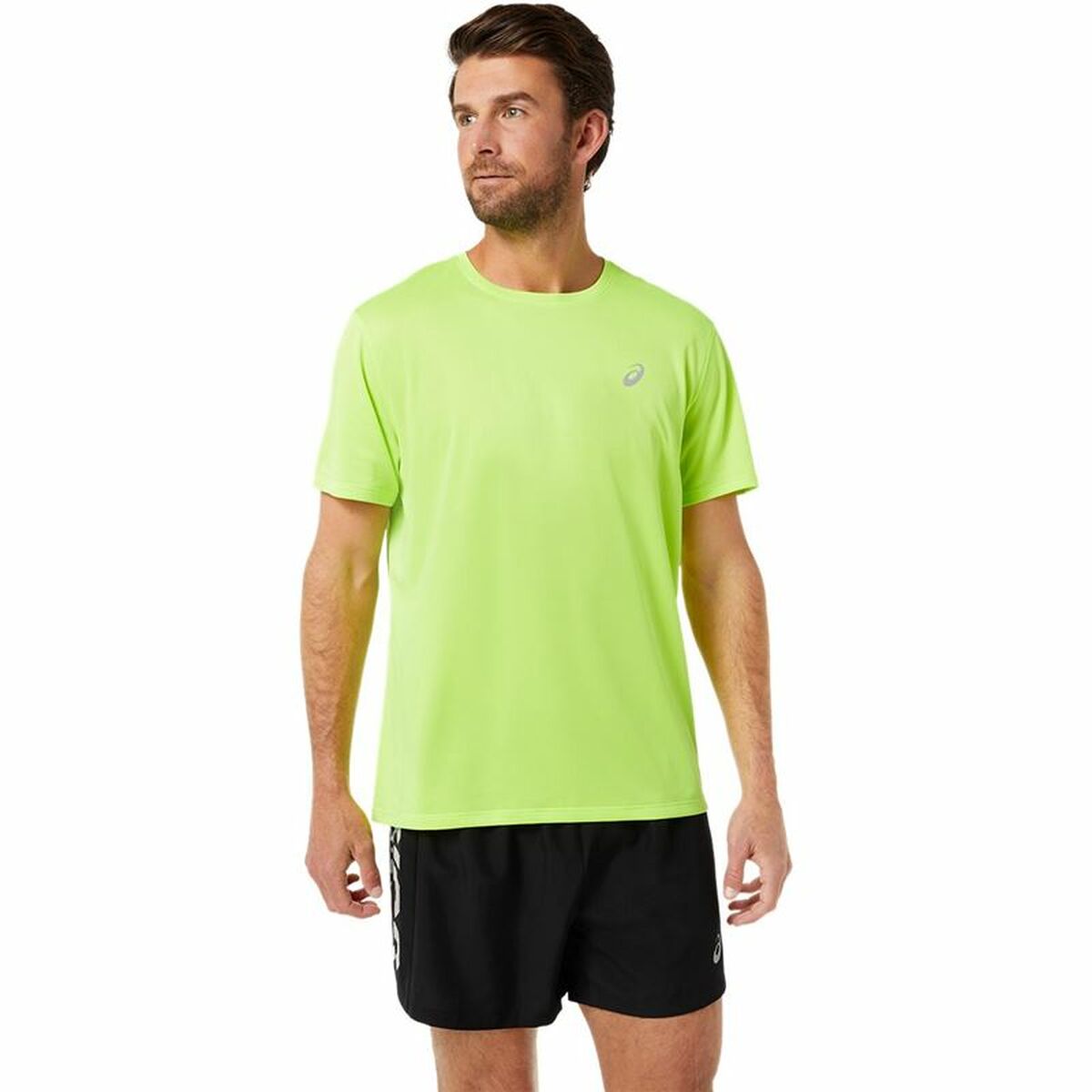 Heren-T-Shirt met Korte Mouwen Asics Katakana Groen