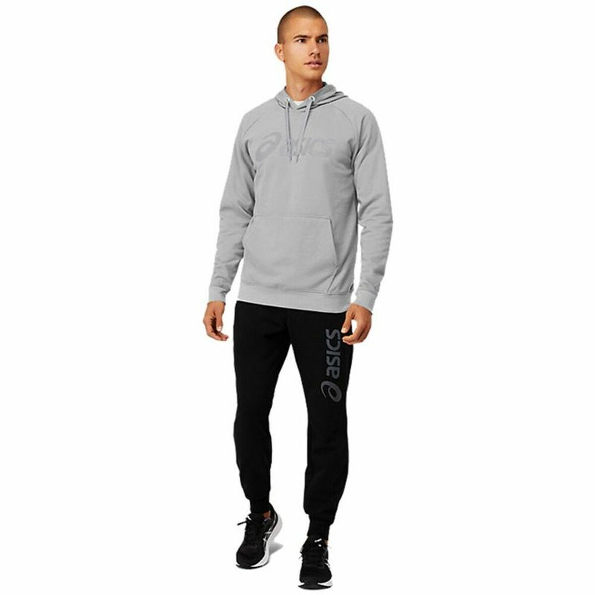 Herenhoodie Asics Big Oth Grijs
