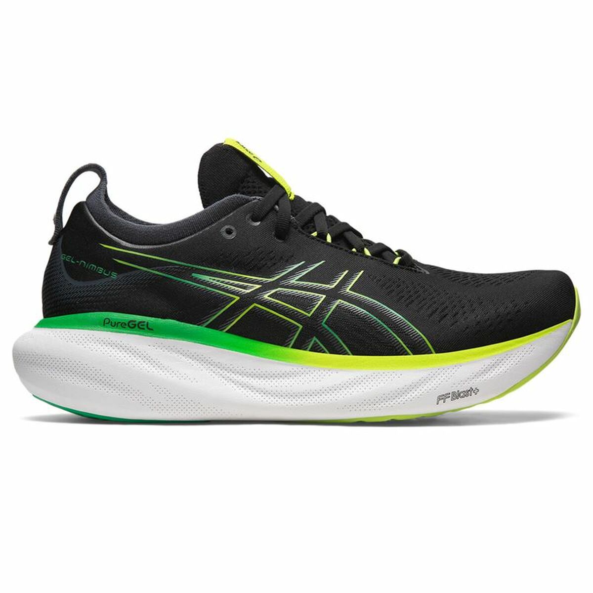 Hardloopschoenen voor Volwassenen Asics Gel-Nimbus 25 Zwart Uniseks