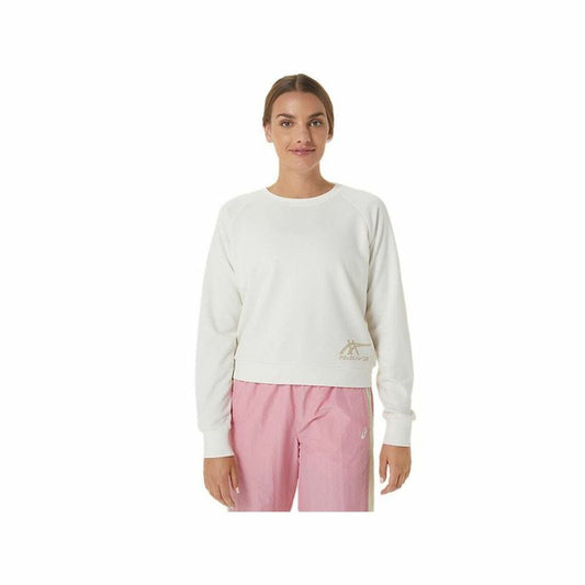 Damessweater zonder Capuchon Asics Tiger Wit