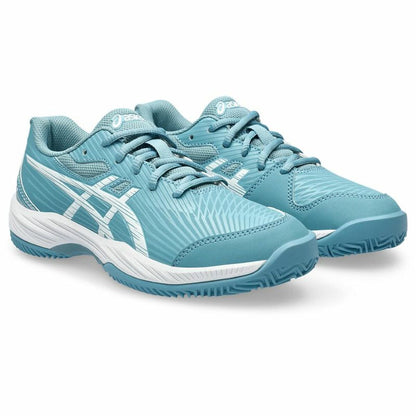Kinder Tennisschoenen Asics Gel-Game 9 Gs Clay/ Licht Blauw